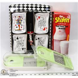 ESTATE BOX OF KITCHEN ITEMS INCLUDING THE