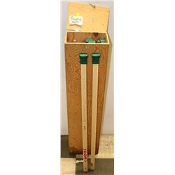 RINGETTE STICKS SET IN WOOD CASE