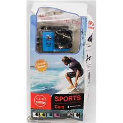 NEW 1080P SPORTS ACTION CAMERA WITH MOUNTS