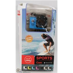 NEW 1080P SPORTS ACTION CAMERA WITH MOUNTS