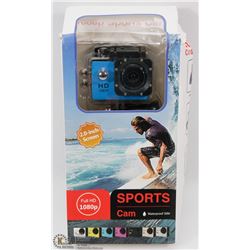 NEW 1080P SPORTS ACTION CAMERA WITH MOUNTS