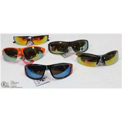 LOT OF 5 CHOPPER AND SPORTS SUNGLASSES