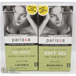 2 BOXES OF PARISSA SOFT GEL HAIR REMOVER