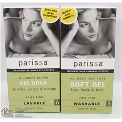 2 BOXES OF PARISSA SOFT GEL HAIR REMOVER