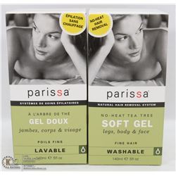 2 BOXES OF PARISSA SOFT GEL HAIR REMOVER