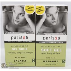 2 BOXES OF PARISSA SOFT GEL HAIR REMOVER