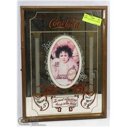 COLLECTORS COCA COLA MIRROR.