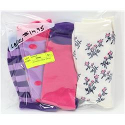 4 PACK OF LADIES  CREW  SOCKS