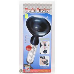 NEW DRAIN BUSTER - POWERFUL MULTI-DRAIN PLUNGER