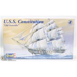 UNBUILT USS CONSTITUTION SHIP MODEL.