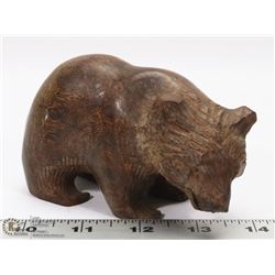 WOODEN BEAR FIGURE