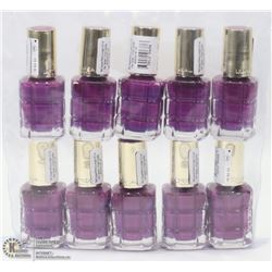 LOT OF 10 L'OREAL NAIL LACQUER