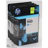 Image 1 : 4 BOXES OF HP OFFICE JET 940 CYAN INK CARTRIDGES