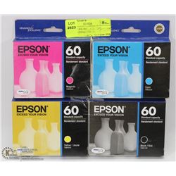 EPSON 60 INK SET - ALL 4 INK CARTRIDGES MAGENTA