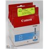 Image 1 : 3 PACK OF CANON PIXMA CHROMALITE 100 CYAN INK