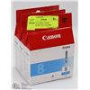 Image 1 : 3 PACK OF CANON PIXMA CHROMALITE 100 CYAN INK