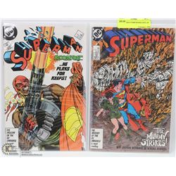 2 SUPERMAN COMICBOOKS INCL #4 AND #5