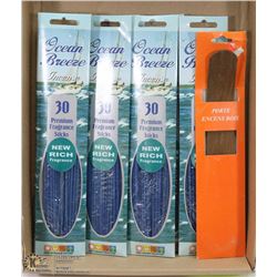 FLAT OF OCEAN BREEZE INCENSE W/ HOLDERS