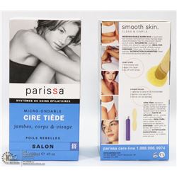 2 BOXES OF PARISSA WARM WAX
