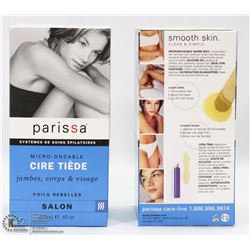 2 BOXES OF PARISSA WARM WAX