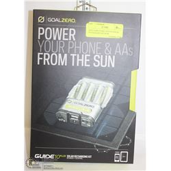GOALZERO GUIDE 10 PLUS SOLAR RECHARGING KIT,NEW