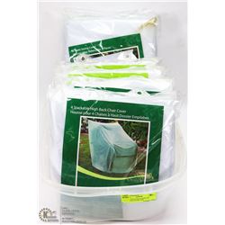 TOTE WITH PATIO FURNITURE  WEATHER COVERS FOR