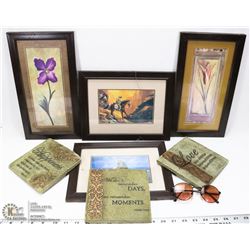 FLAT FRAMED PICS , PLAQUES