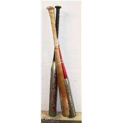 LOT OF 3 BASEBALL BATS