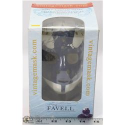 AUTOGRAPHED DOUG FAVELL REPLICA GOAL MASK WITH COA