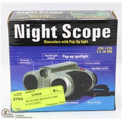 NEW NIGHT SCOPE BINOCULARS WITH POP UP LIGHT