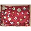 FLAT OF OVER 35 COLLECTOR PINS