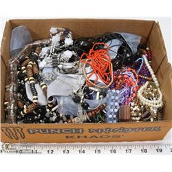 FLAT OF ESTATE BEADED JEWELRY