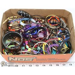 FLAT OF VINTAGE ESTATE BRACELETS