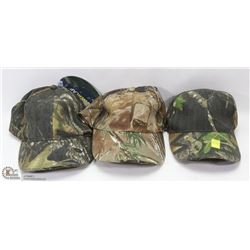 LOT OF THREE BALL CAPS