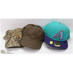 LOT OF THREE BALL CAPS