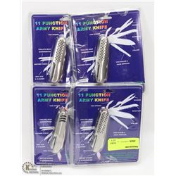 LOT OF 4 ARMY KNIFE TOOLS