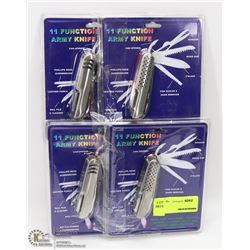 LOT OF 4 ARMY KNIFE TOOLS