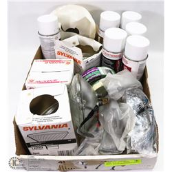 FLAT OF ASSORTED SHOP SUPPLIES