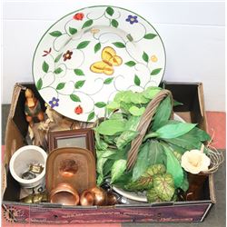 HOUSEHOLD MISC. INCL COPPER DISHWARE, PLATTERS