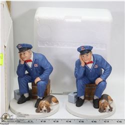 PAIR OF OLD LONELY MAY TAG MAN