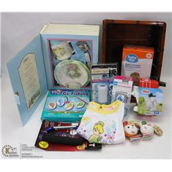 BASKET OF NEW KIDS & BABY ITEMS