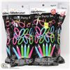 Image 1 : LOT OF 5 PACKS OF GLOW PARTY LIGHT STICKS