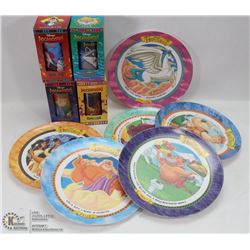 BOX OF CHILDRENS DISNEY PLATES AND CUPS.