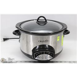 CROCKPOT SLOW COOKER W/4, 6, 8 & 10 HR