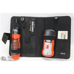 BLACK & DECKER STUD FINDER AND SCREWDRIVER SET