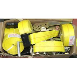 LOT OF 5 NEW TRUCKERS HEAVY DUTY RATCHET STRAPS