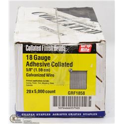 CASE OF COLLATED FINISH BRADS 18 GAUGE