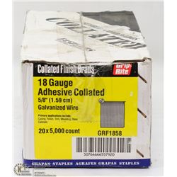 CASE OF COLLATED FINISH BRADS 18 GAUGE