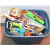 Image 1 : TOTE WITH NERF GUN, GAMES, TOYS, AND MORE.