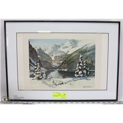 FRAMED MEREDITH EVANS LAKE LOUISE PRINT